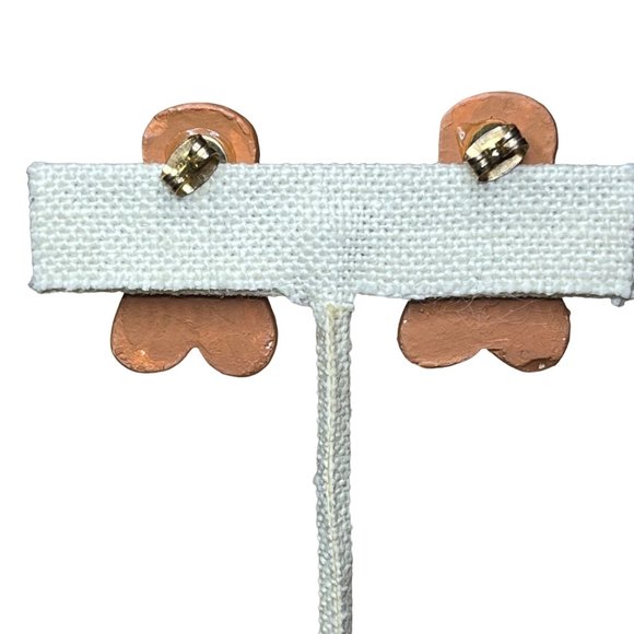 Vintage Gingerbread Post Earrings - Picture 3 of 6